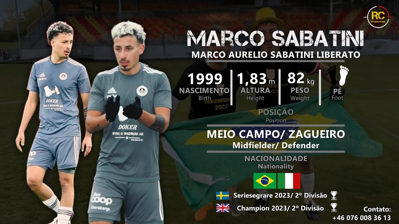 Marco Sabatini - Meio Campo / Zagueiro (Midfielder / Defender) - 2023/24