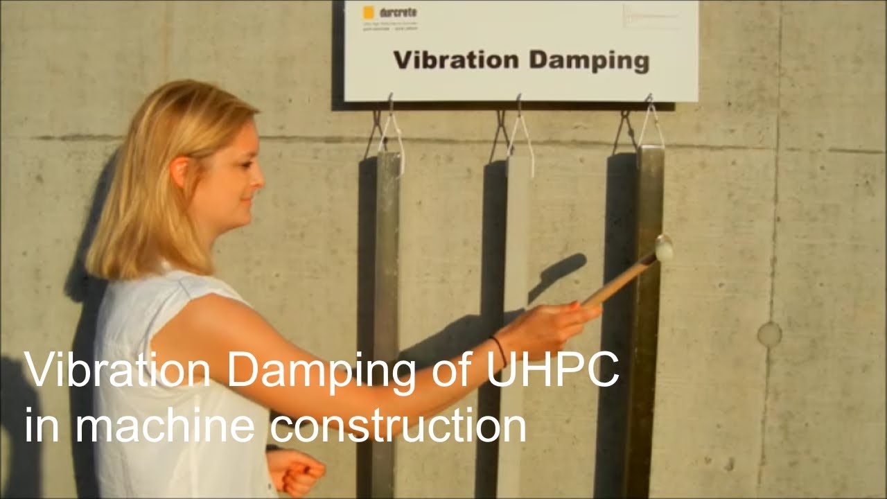 Vibration Damping in machines / Schwingungsdämpfung mit UHPC