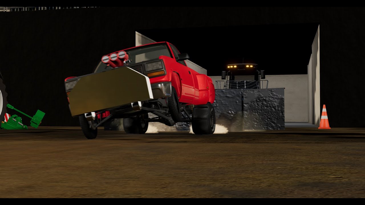 realistic tractor pulling in beamng.drive (commentary)