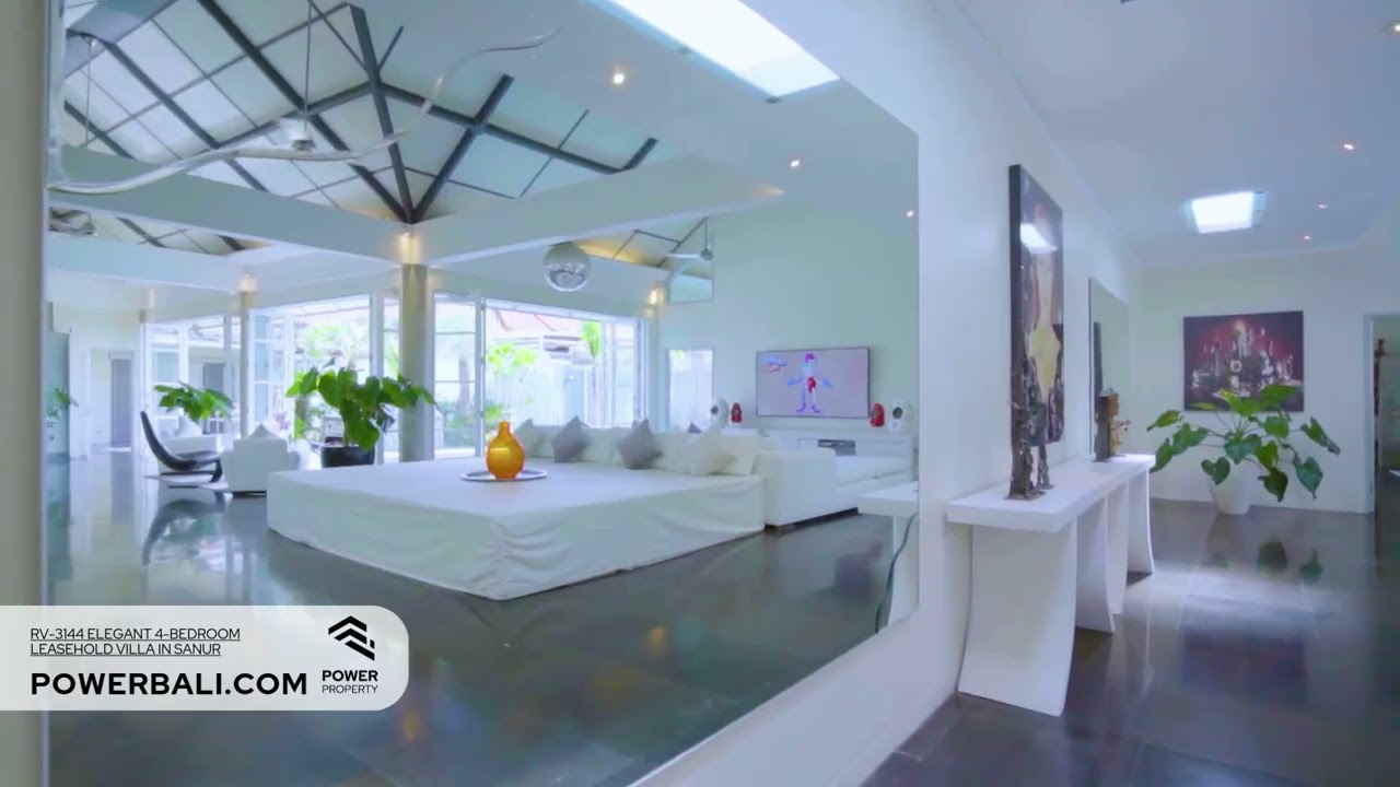 RV-3144 Elegant 4-Bedroom Leasehold Villa in Sanur