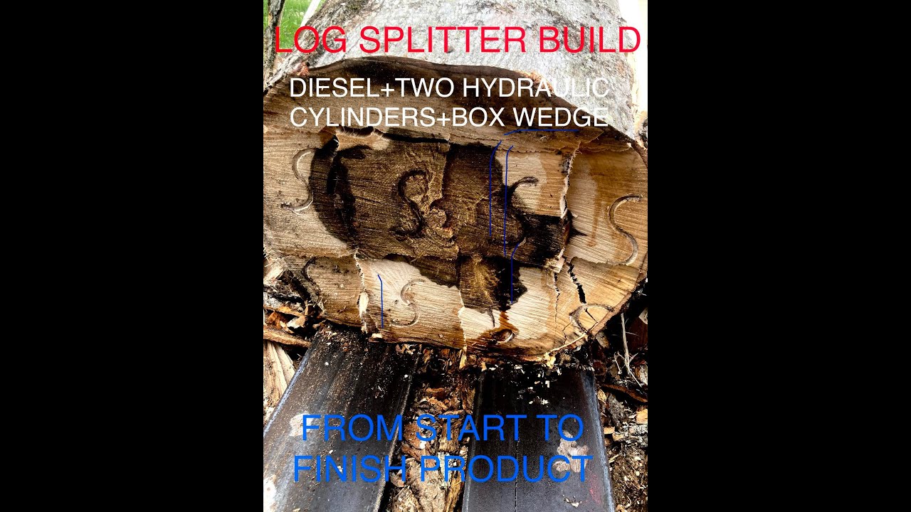 Two Hydraulic Cylinders Log Splitter Build Diesel