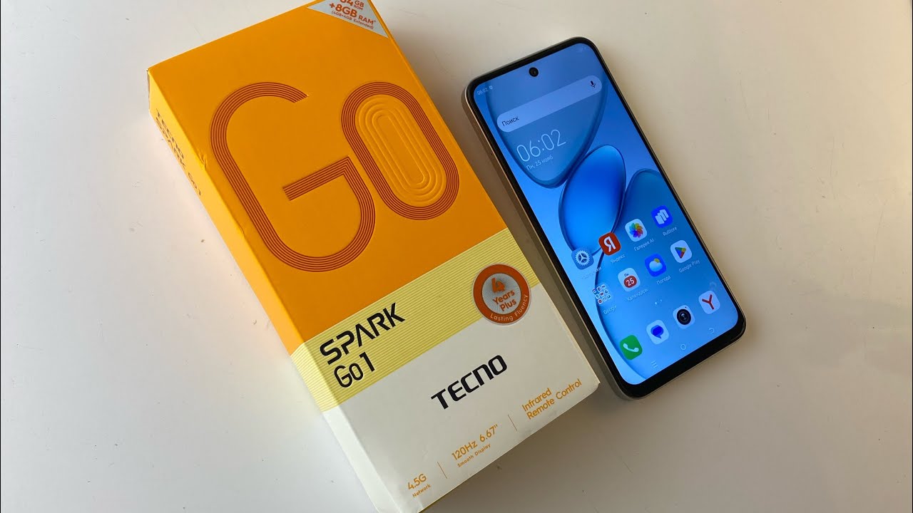 Распаковка Tecno Spark go 1 за 5800 рублей или 58 баксов с Яндекс Маркета подарок и рабочая лошадка