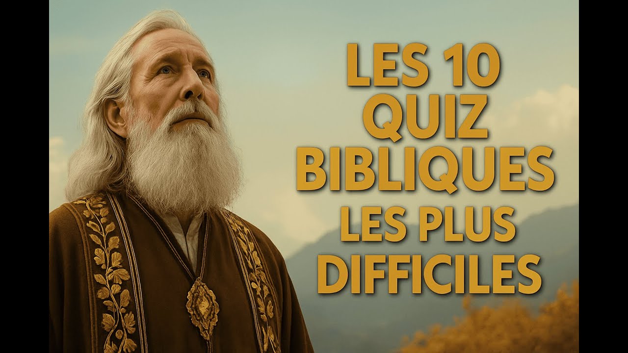 Aujourd’hui, on a 10 questions de l’Ancien et du Nouveau Testament juste pour toi !