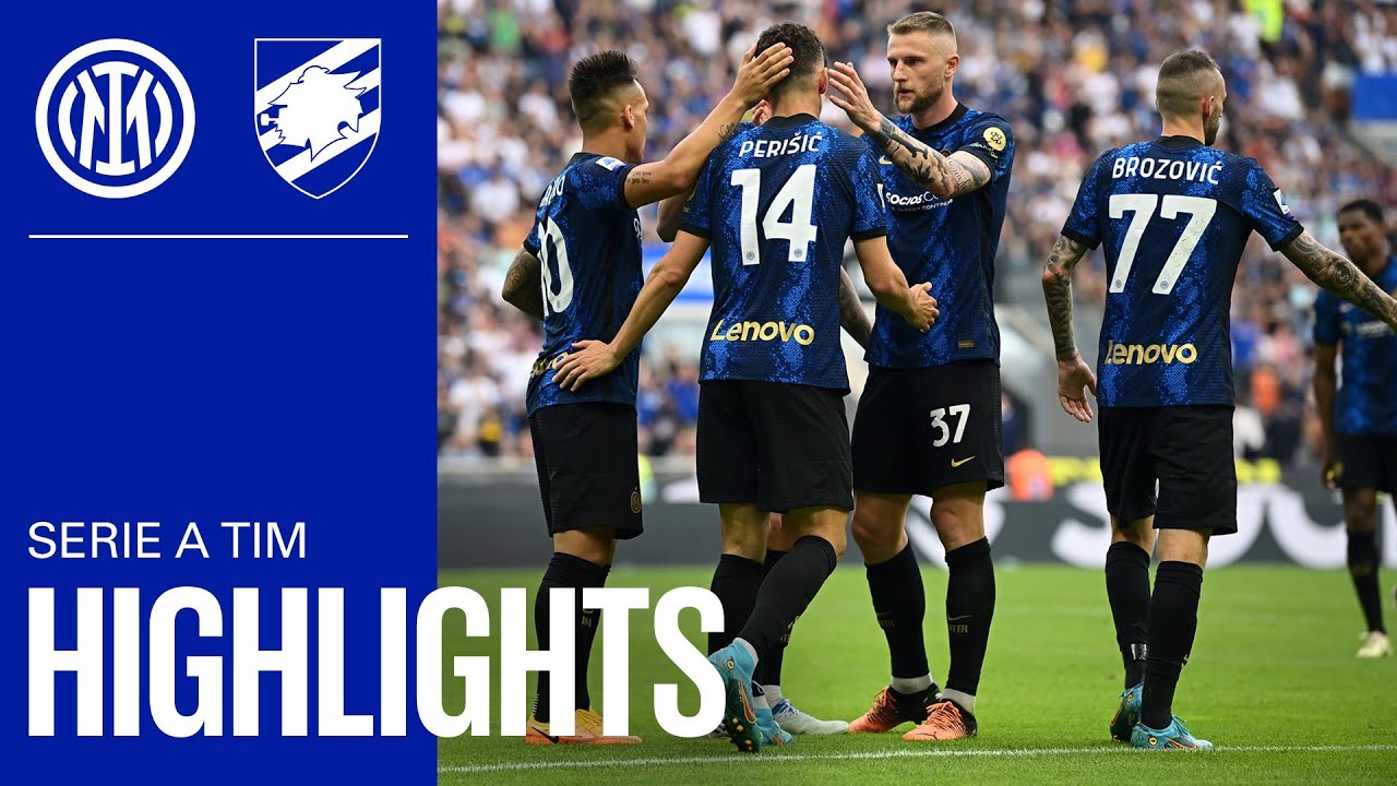 INTER 3-0 SAMPDORIA | HIGHLIGHTS | SERIE A 21/22 ⚫🔵