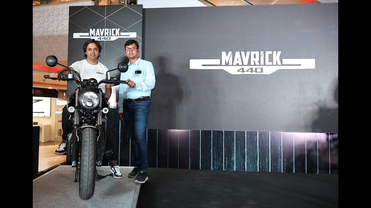 Hero motocorp launches a new premium motorcycle Maverick 440 at Chennai.