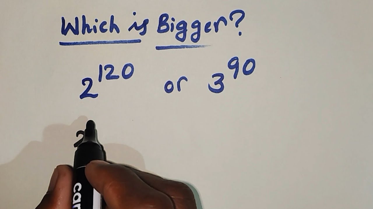 Which is bigger? Comparing two exponent numbers 