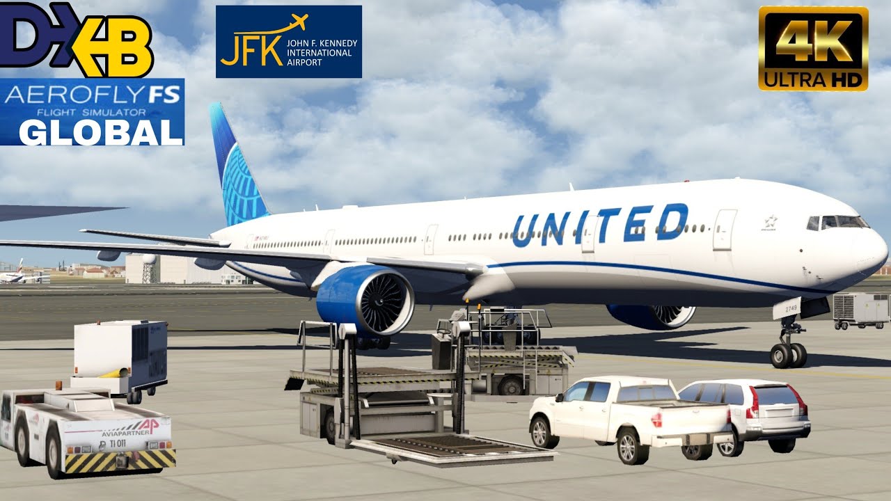 4K | AEROFLY FS GLOBAL | Boeing 777-300ER | Дубай [OMDB] - Дж. Ф. Кеннеди [KJFK] ULTRA GRAPHICS