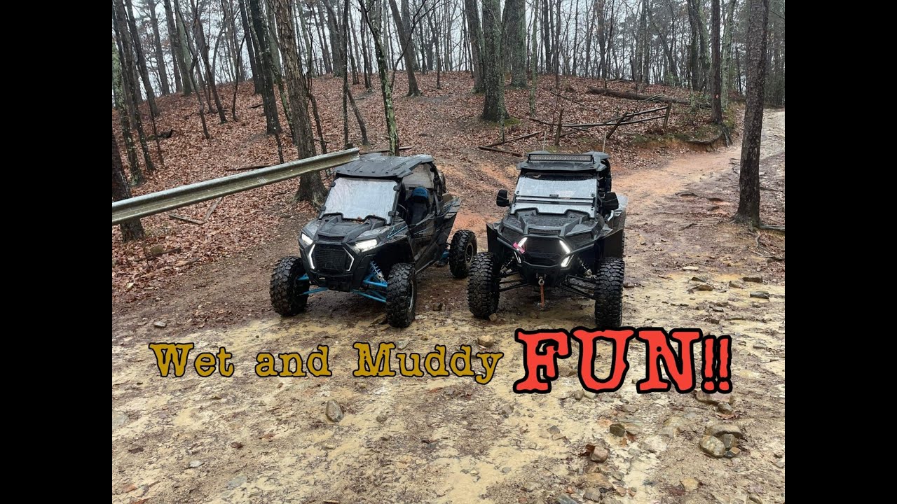 Wet and Muddy Ride Closing Day Uwharrie OFF Road Park Polaris RZR Turbo and RZR XP1000