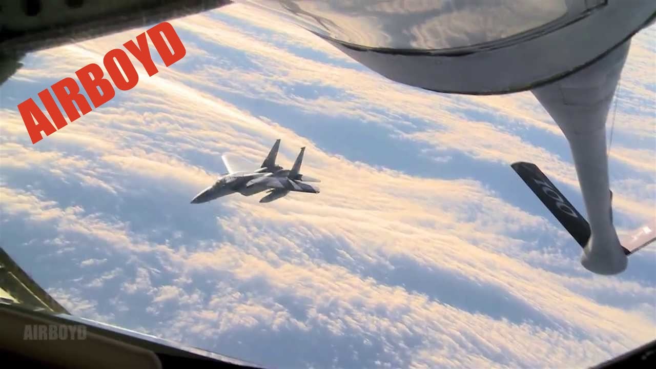 F-15 Refueling Over Iceland (2013)