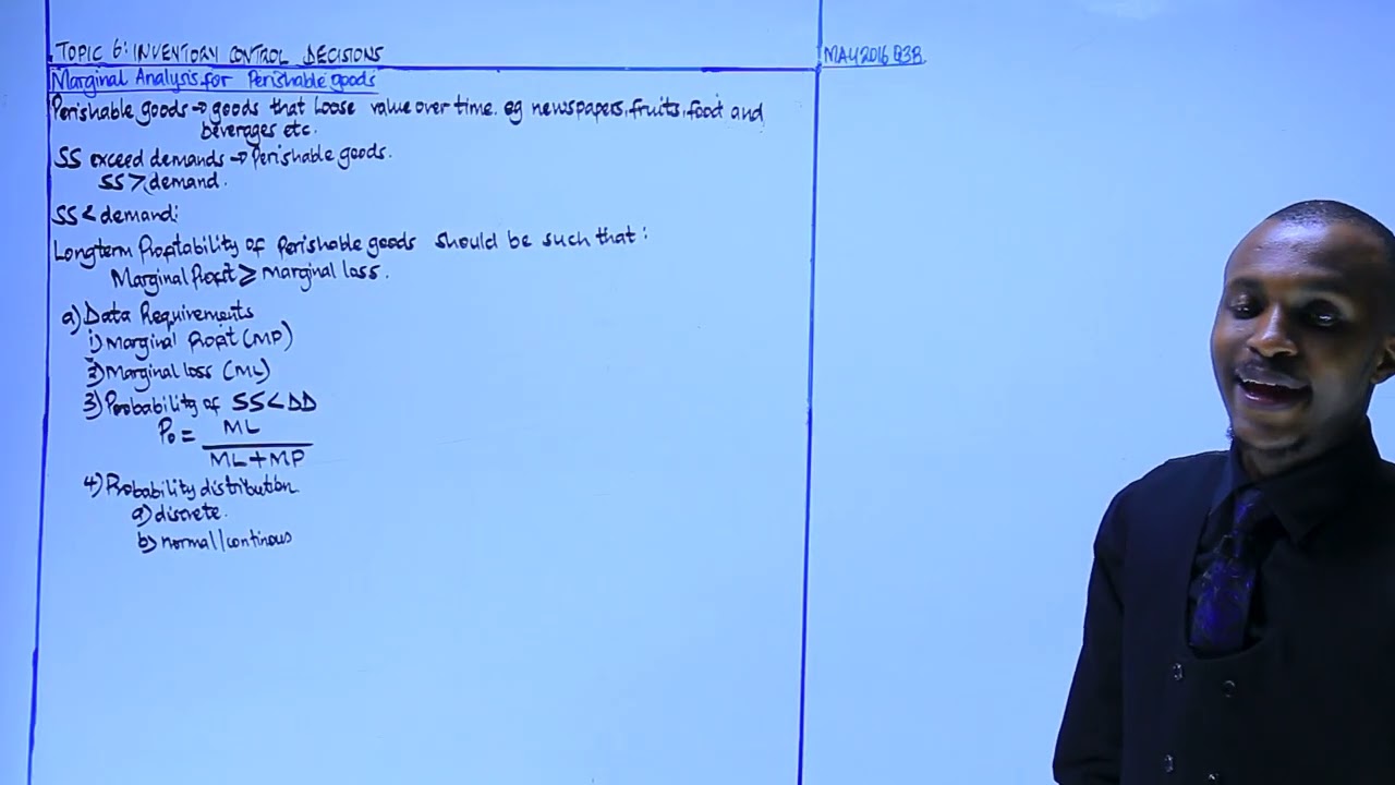 MARGINAL ANALYSIS FOR PERISHABLES_L5