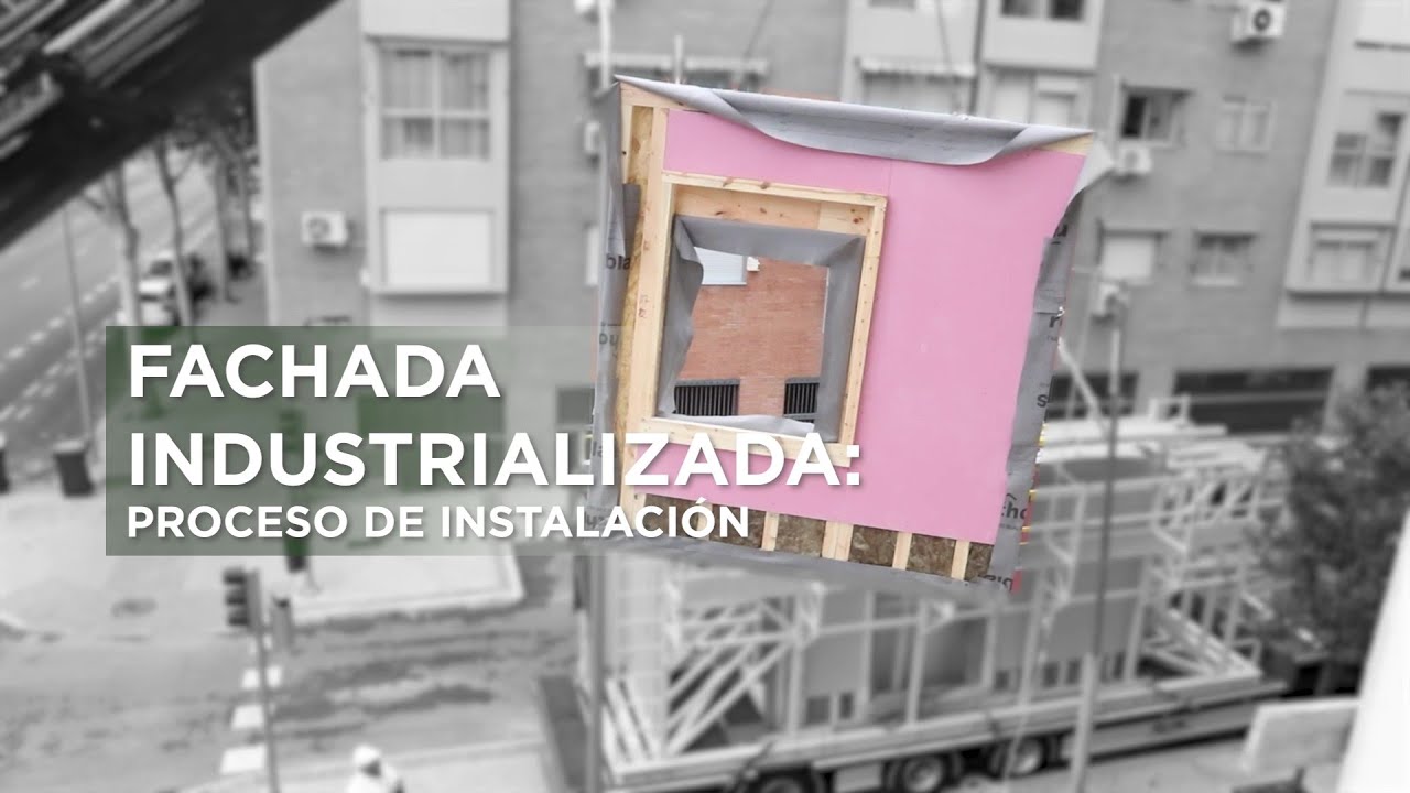 Instalación de una fachada industrializada en un proyecto residencial