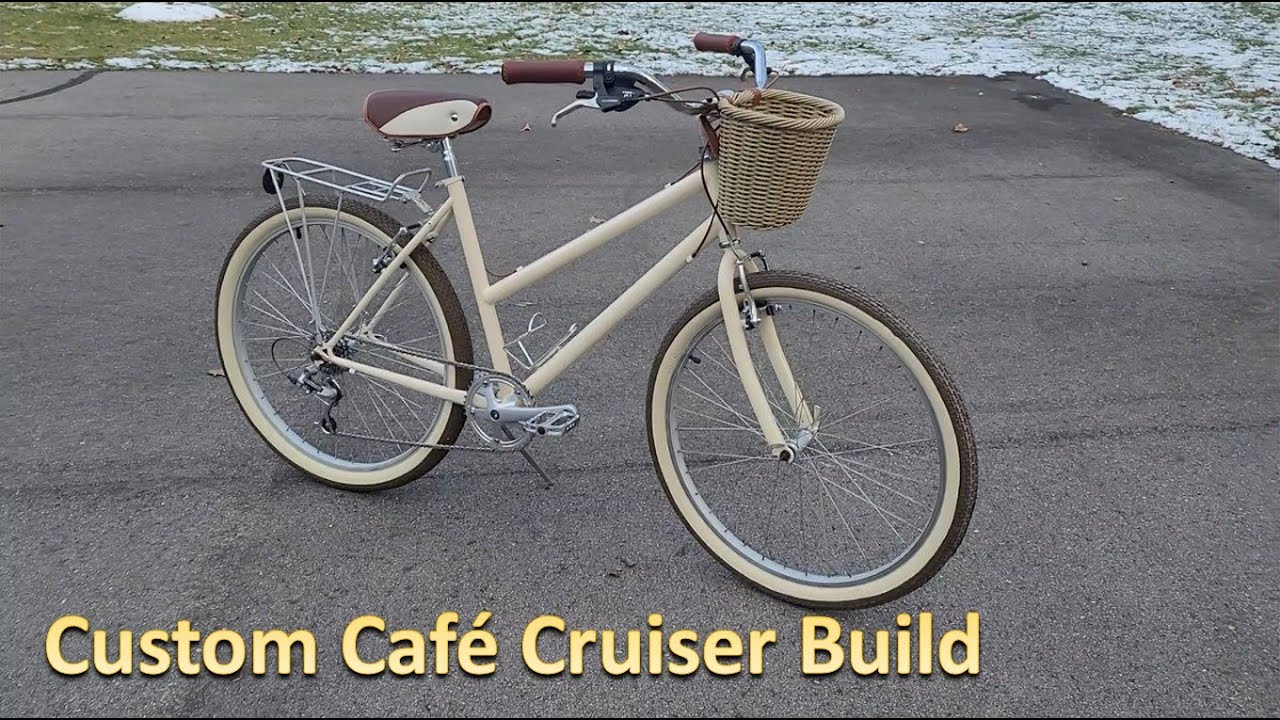 Custom Cafe Cruiser Bike Build - Making a beautiful bike from nothing, using a Diamondback Outlook