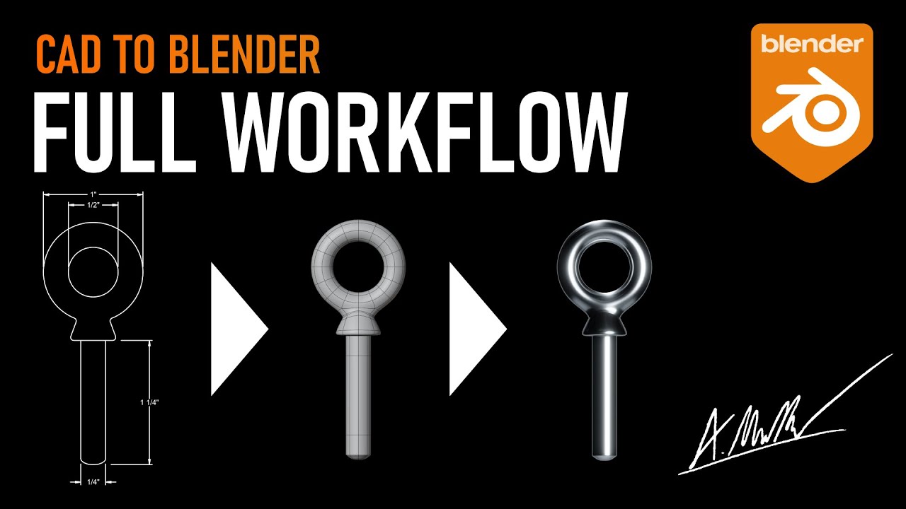 Full Blender Workflow Guide: CAD Visualisation