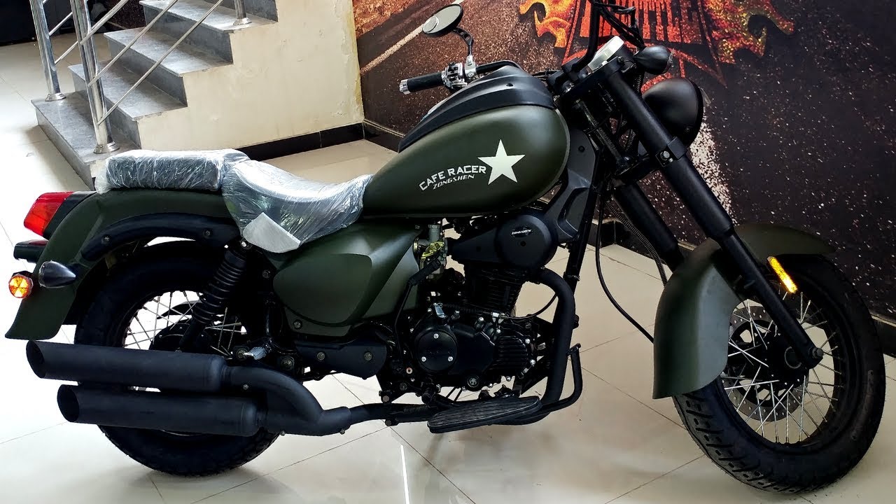 200cc CHOPPER BIKE BY ZONGSHEN ARMY GREEN COLOR FULL REVIEW & SOUND TEST ON PK BIKES