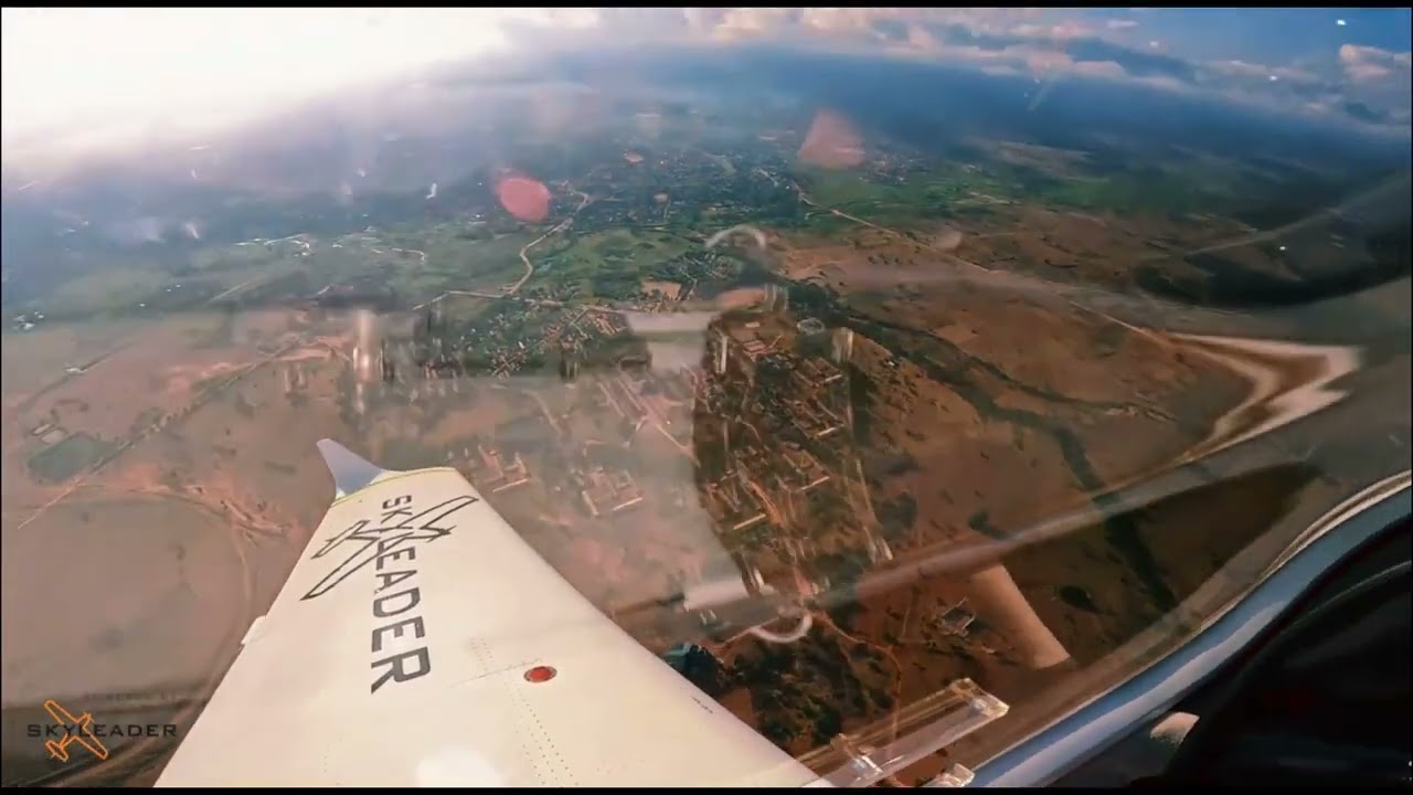 AAL flying first Tanzanian aircraft SKYLEADER 600 above Morogoro - powered by SKYLEADER