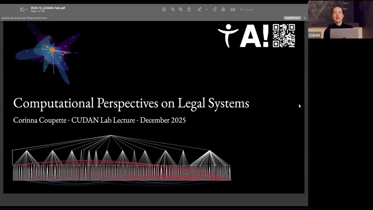 Corinna Coupette: Computational Perspectives on Legal Systems.
