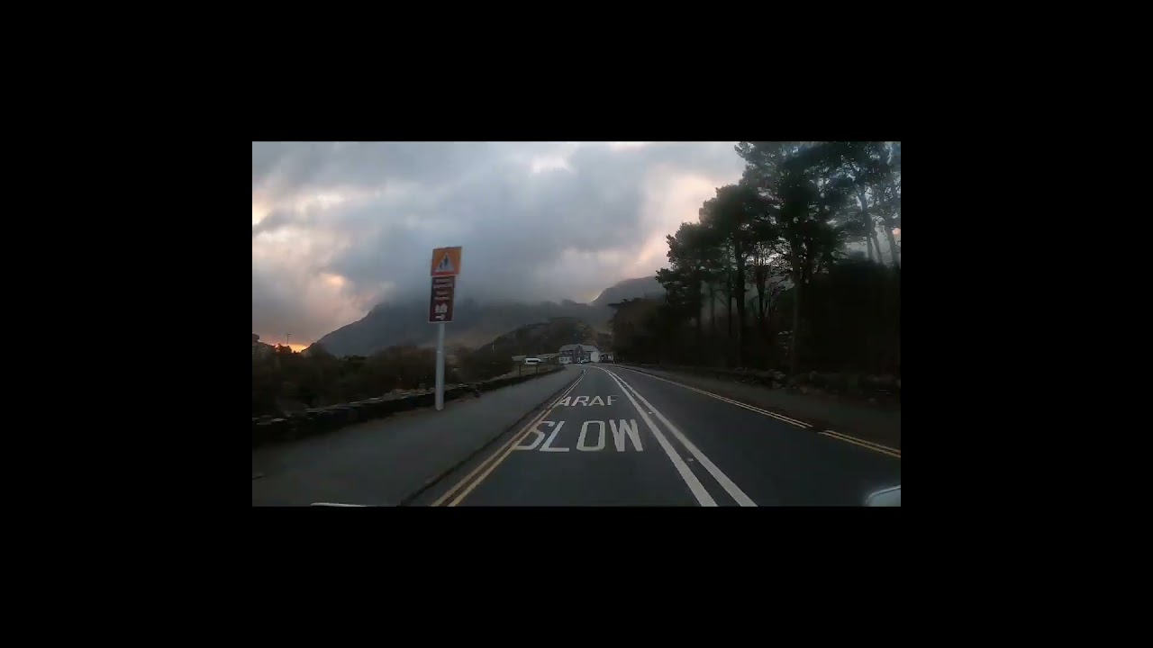 Snowdonia ,riding into the sunrise 