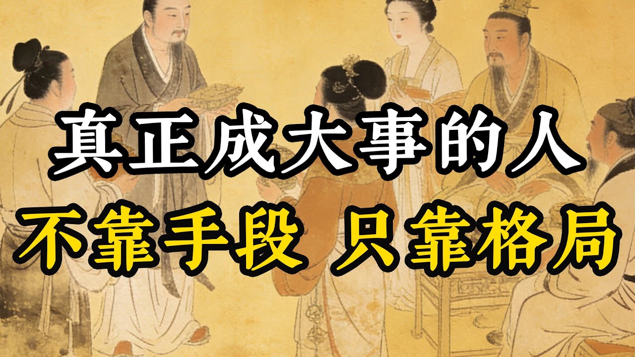 真正成大事的人，不靠手段，只靠格局#成功思维模式 #人生感悟 #生意思维 #识人术 #成长型思维 #智慧 #谋略