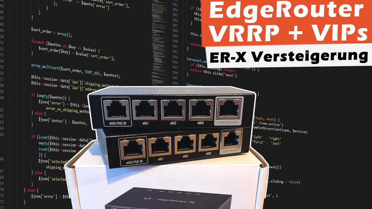 EdgeRouter - VRRP erklärt und einrichten (Virtual Router Redundancy Protocol)
