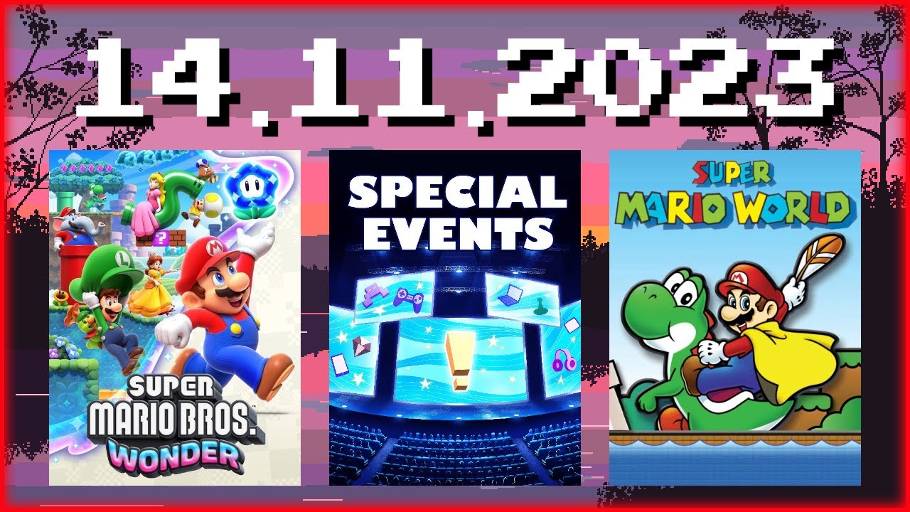 Stream VOD vom 14.11.2023 - Mario Wonder, Special Events (Nintendo Indie Direct), SMW Hacks