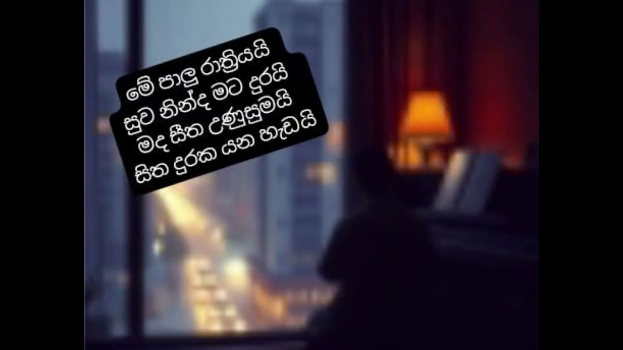 (20)  මේ පා‍ළු රාත්‍රියයි