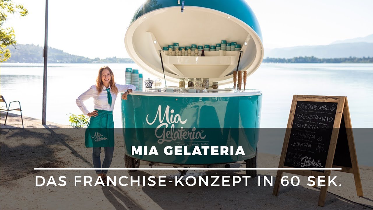 Gründung mit Eisdiele oder mobil – Das Franchise-Konzept von Mia Gelateria in 60 Sek. erklärt