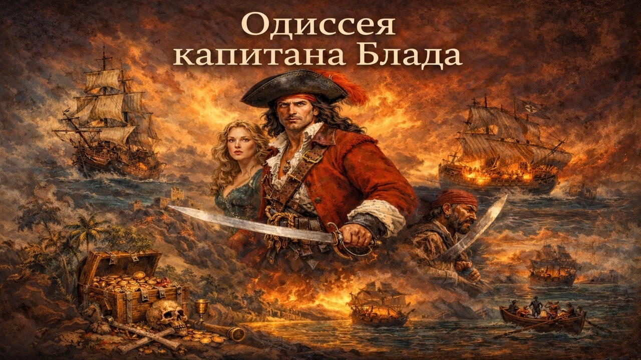 Одиссея капитана Блада   Аудиокнига Аудиопересказ