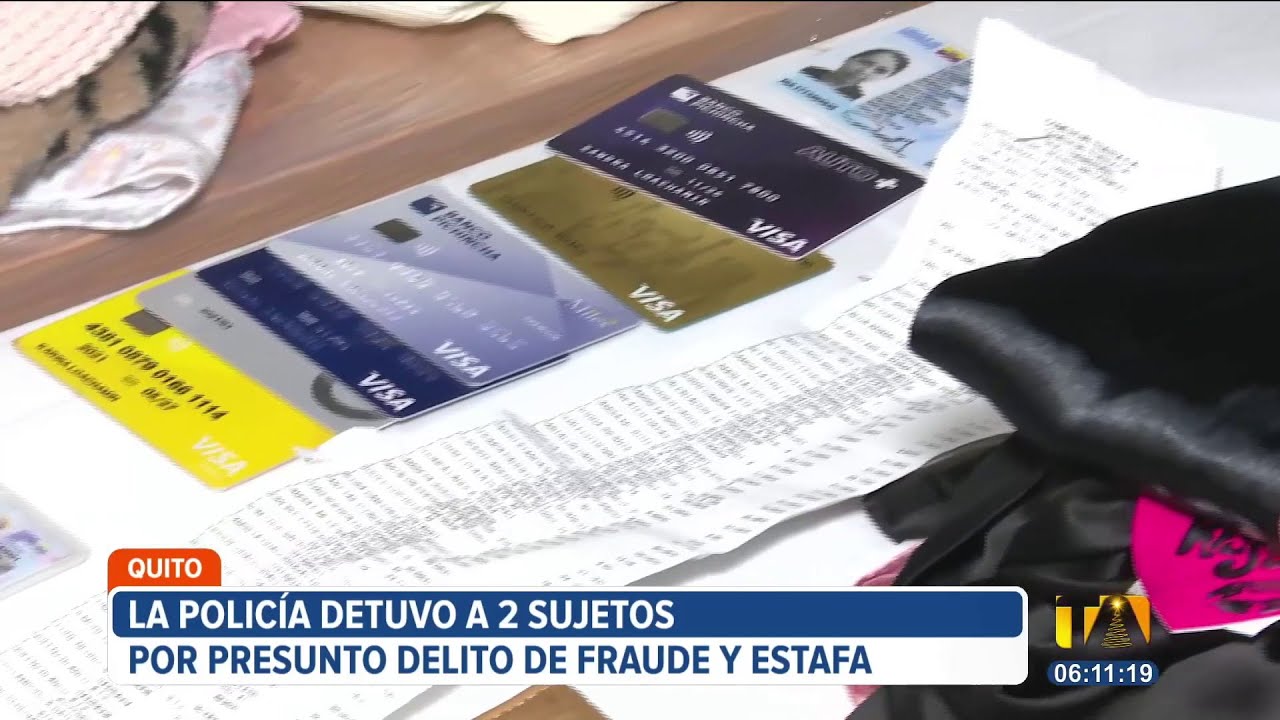 La Policía detuvo a 2 personas por presunto fraude y estafa en el sur de Quito