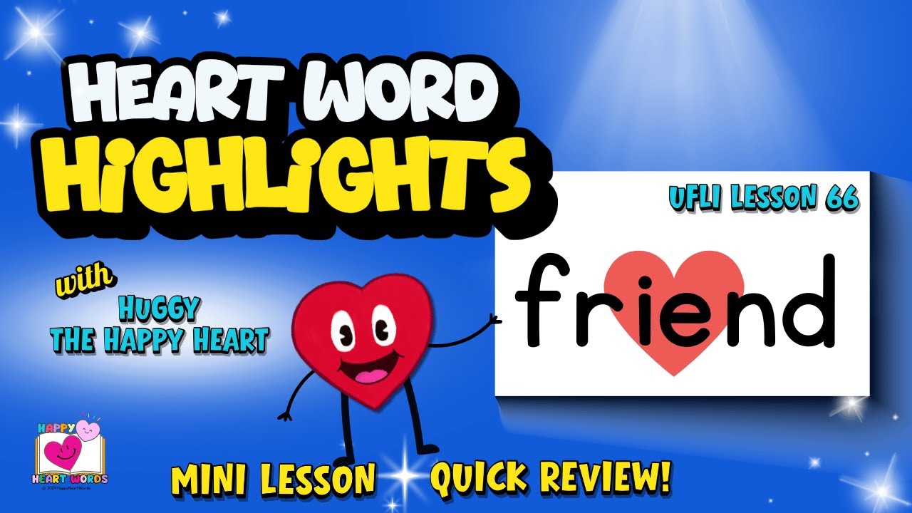 3-Minute Lesson for Sight Word FRIEND | UFLI Lesson 66 Irregular Heart Word | Great for Review!