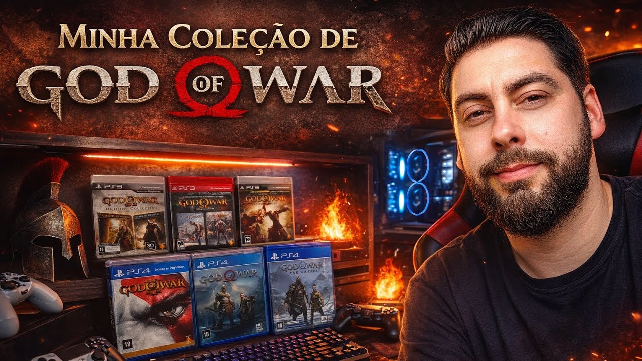 Minha Coleção de God of War!! (vlog)