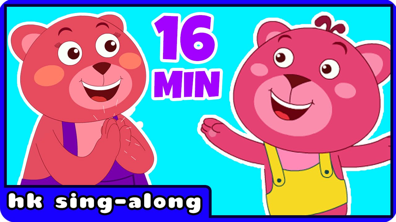 Nursery Rhymes With Lyrics And Actions | If You Are Happy And You Know It By HooplaKidz Sing-A-Long