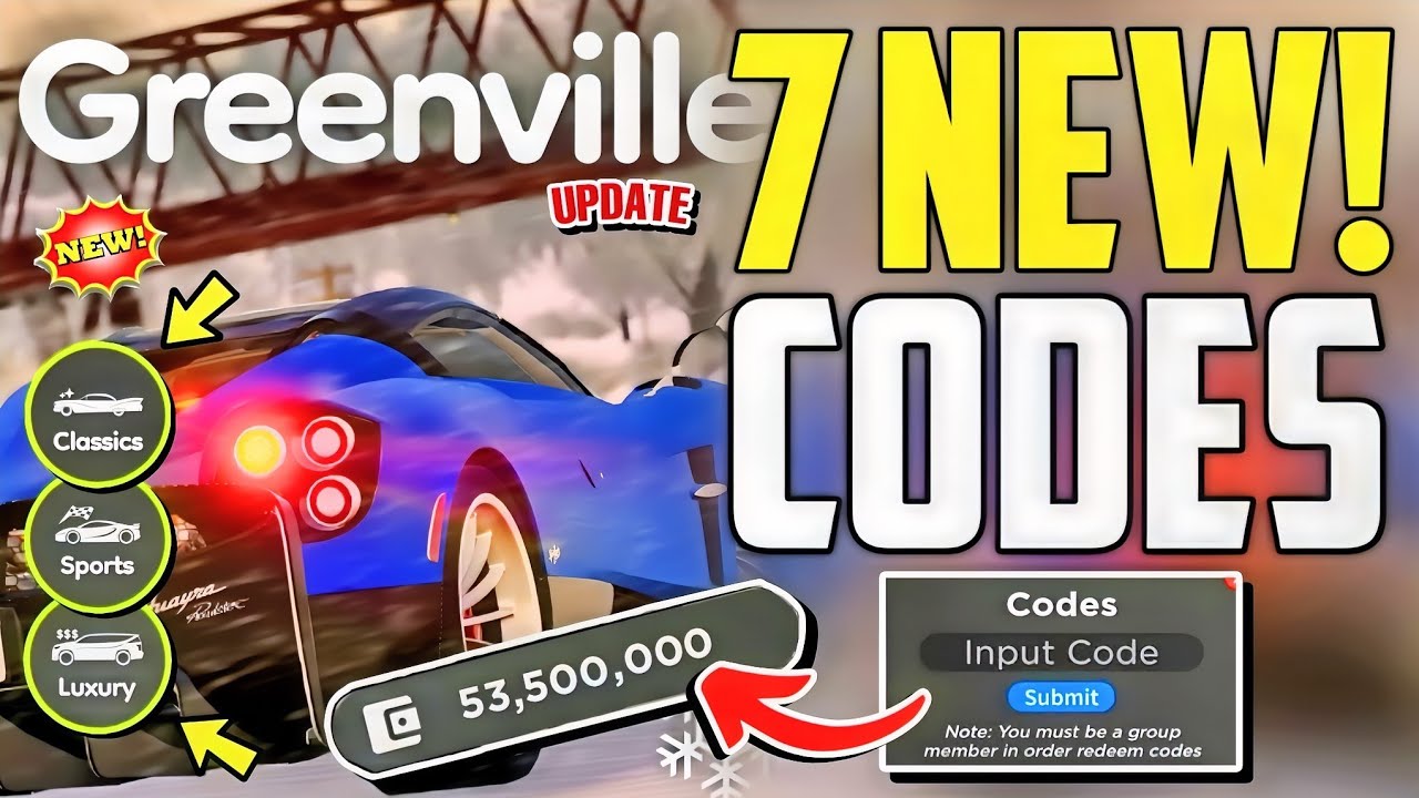 ⚠️NEW YEAR!⚡[CODES]⚠️GREENVILLE ROBLOX CODES - GREENVILLE CODES 2026 