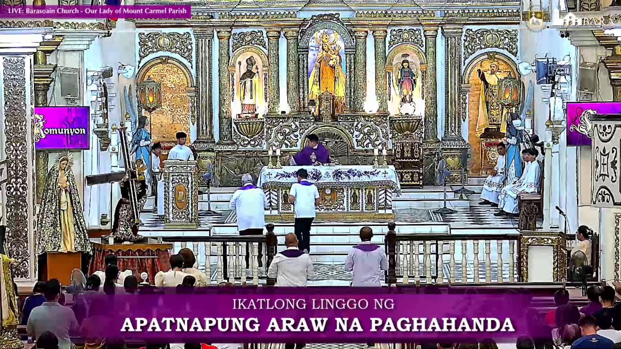 #𝗠𝗜𝗦𝗔𝗕𝗮𝗿𝗮𝘀𝗼𝗮𝗶𝗻 Live mula sa Parokya ng Nuestra Señora del Carmen - Simbahan ng Barasoain | 06:00 N.G