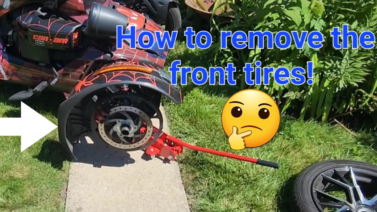 Can-Am Ryker: How to take off the front wheels!