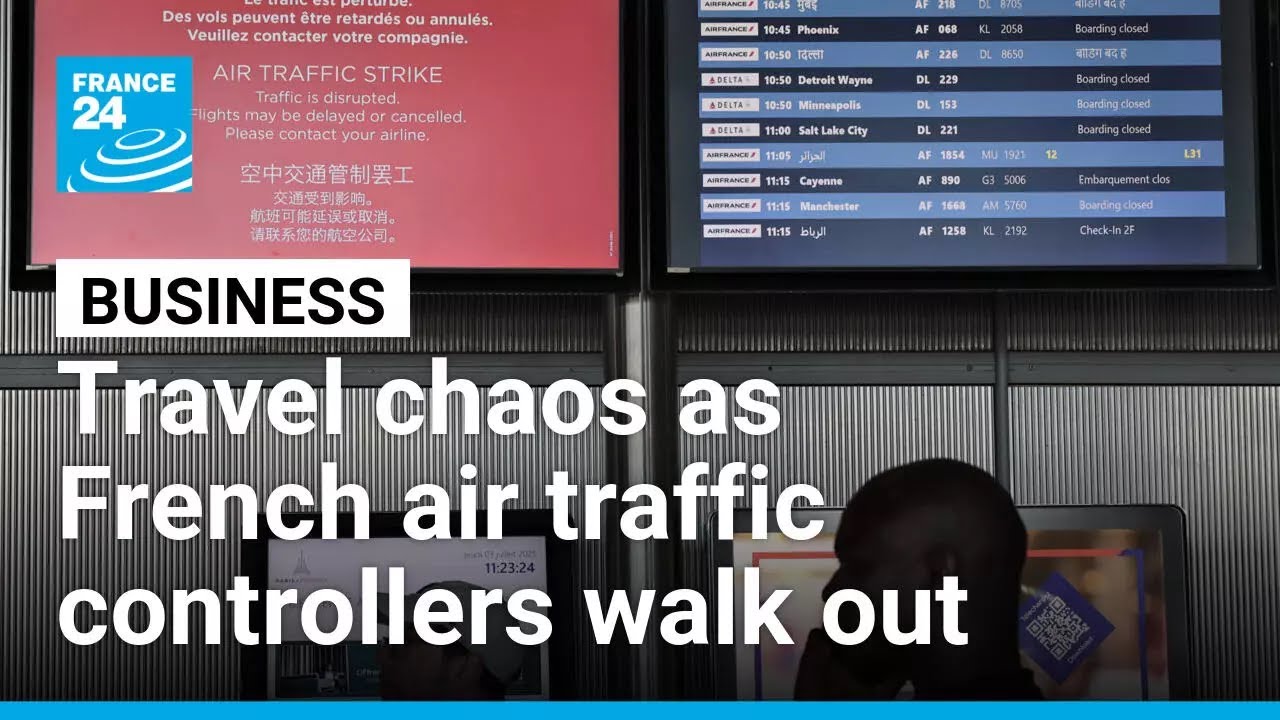 Hundreds of flights cancelled as French air traffic controllers go on strike • FRANCE 24 English