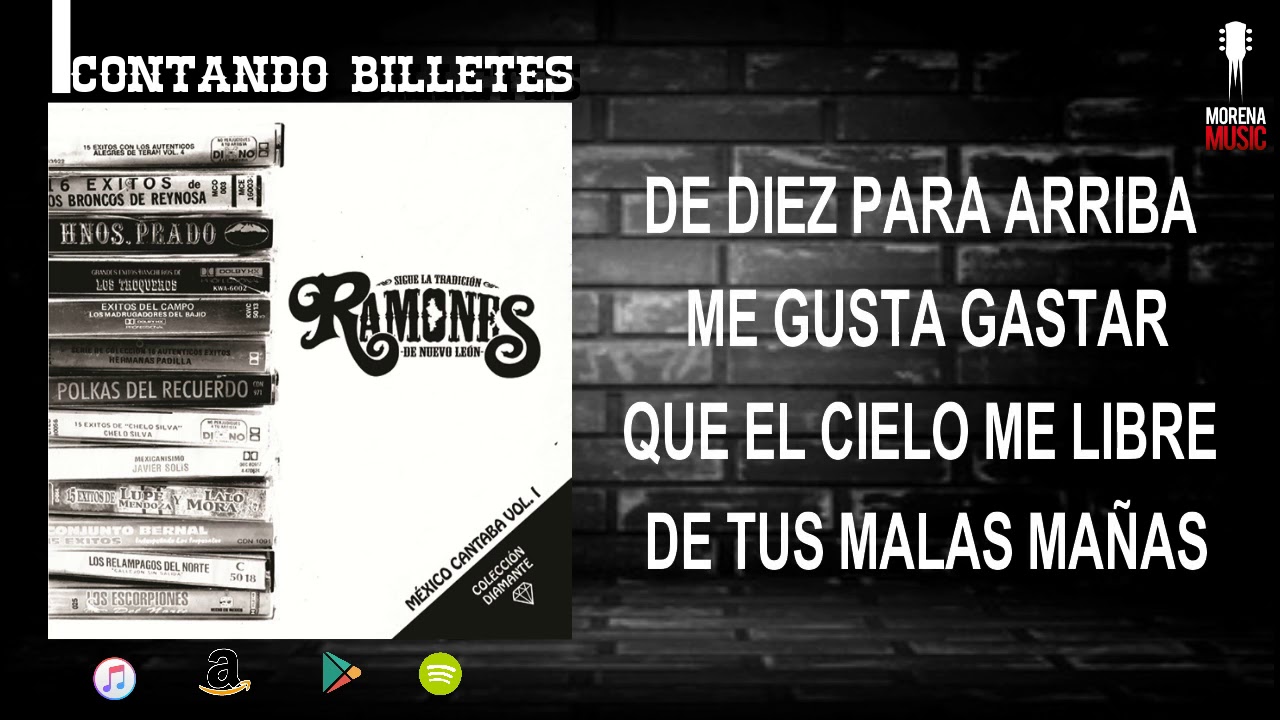 Los Ramones De Nuevo Le&oacute;n - Contando Billetes (Video Letra Oficial)
