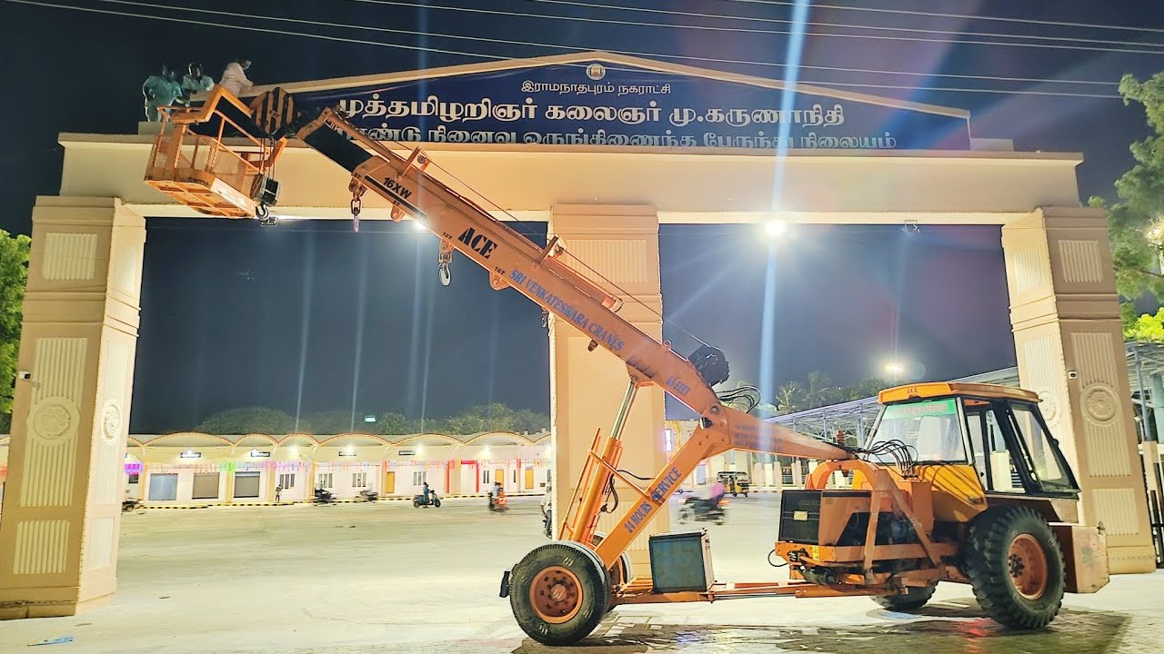 Ramanathapuram New Bus stand opened Night view.