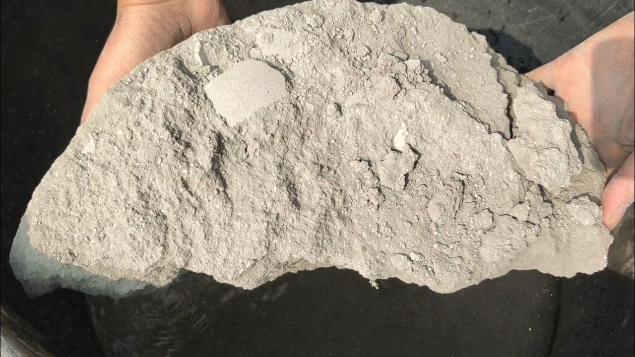 New video || Gritty soft Reuse pure cement crumbling in water 💦