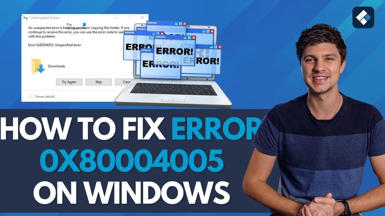 Как исправить ошибку 0x80004005 в Windows 10/11 [Новое руководство 2024 г.]