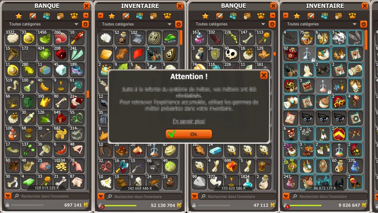 JE VIDE MES BANQUES SUR DOFUS : JE TROUVE UN BUG !