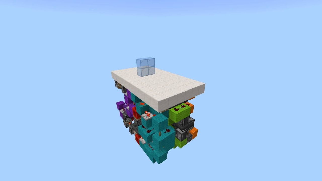 2x2 Seamless Glass Hipster Door Tutorial For Minecraft Bedrock Edition