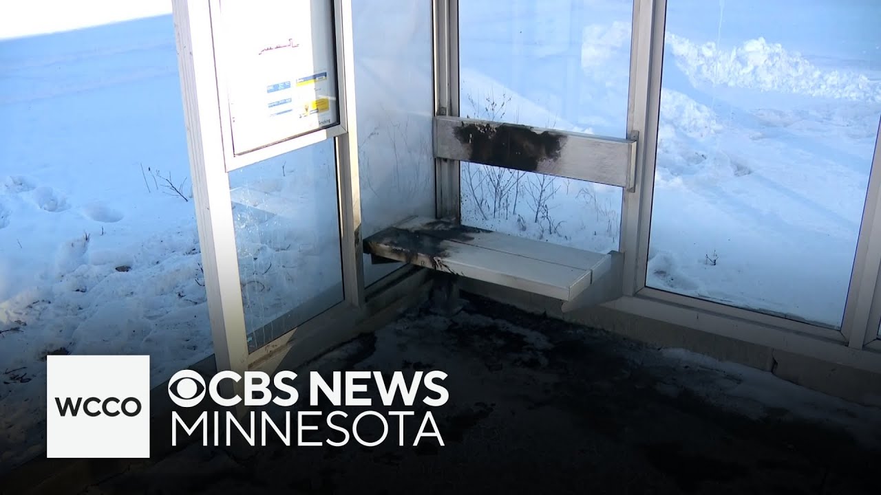 Person injured after catching fire at St. Paul bus stop