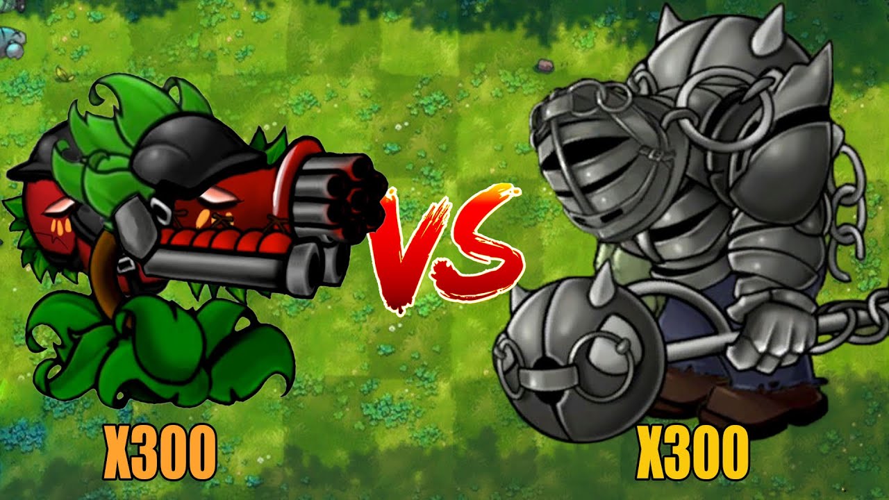 PVZ 1 Fusion Challenge!! 300 Plants Fusion VS 300 Obsidian Gargantuar - Who Will Win?