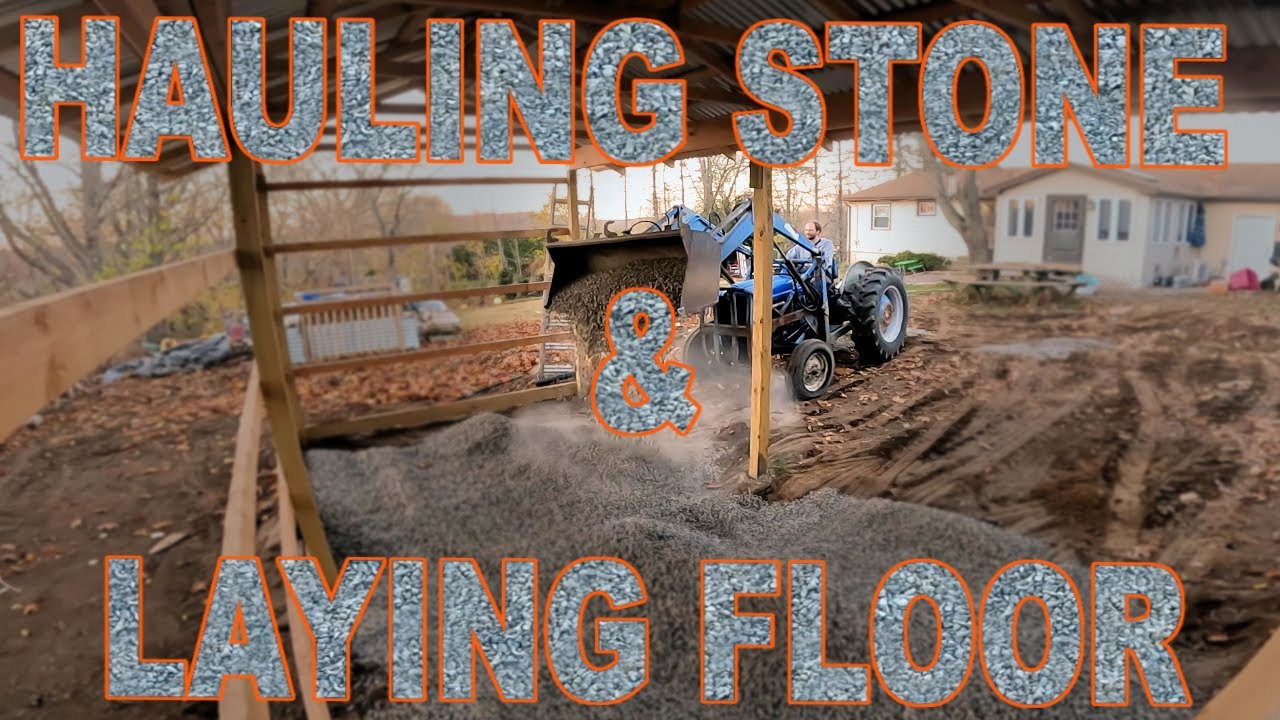One Man Pole Barn- Stone Floor