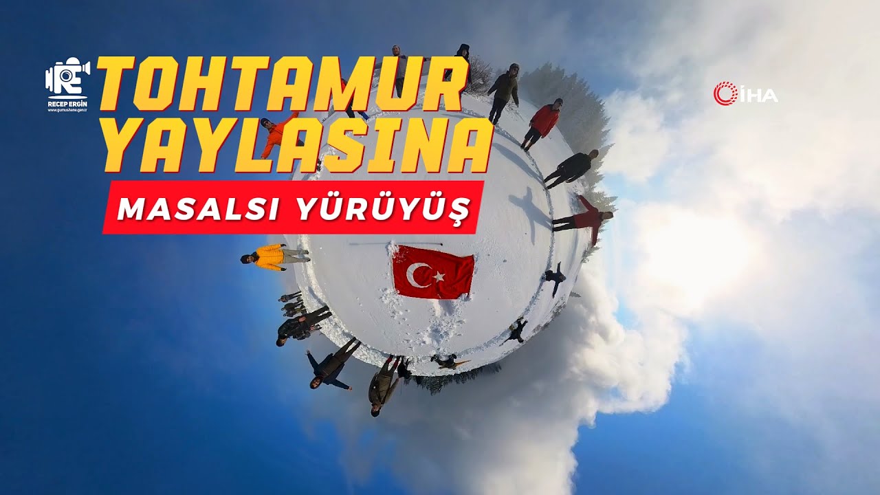 Tohtamur Yaylasında masalsı kış yürüyüşü