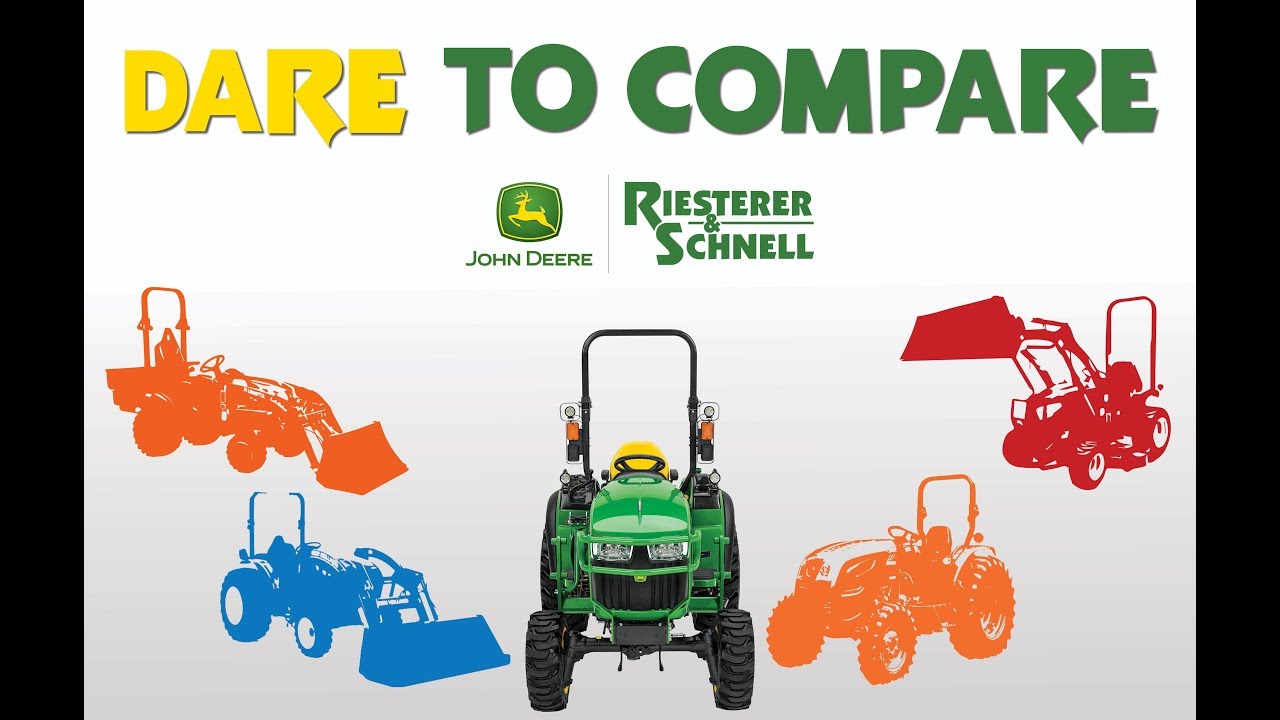 John Deere 1 Family Tractor vs. Mahindra eMax