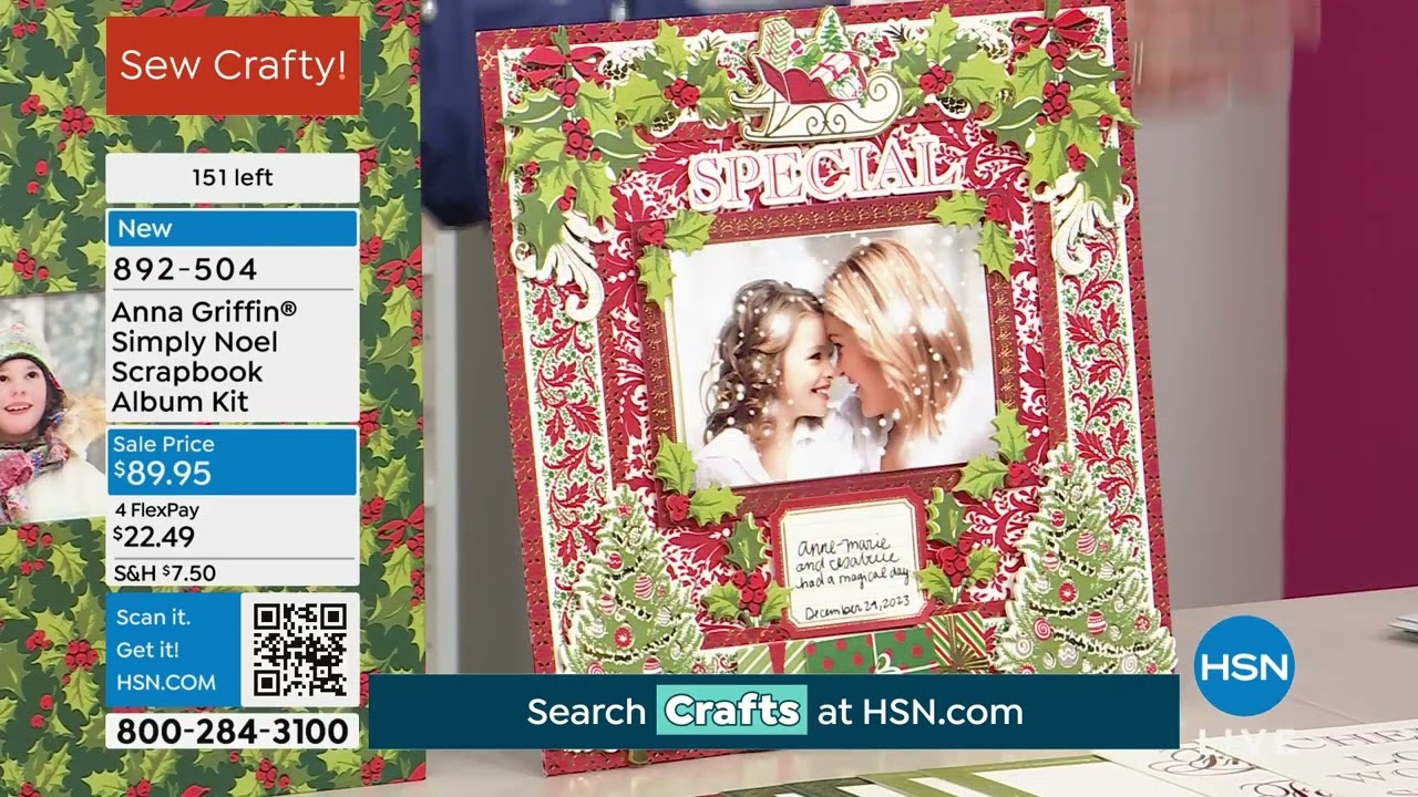 Anna Griffin Simply Noel  Scrapbook Album Kit