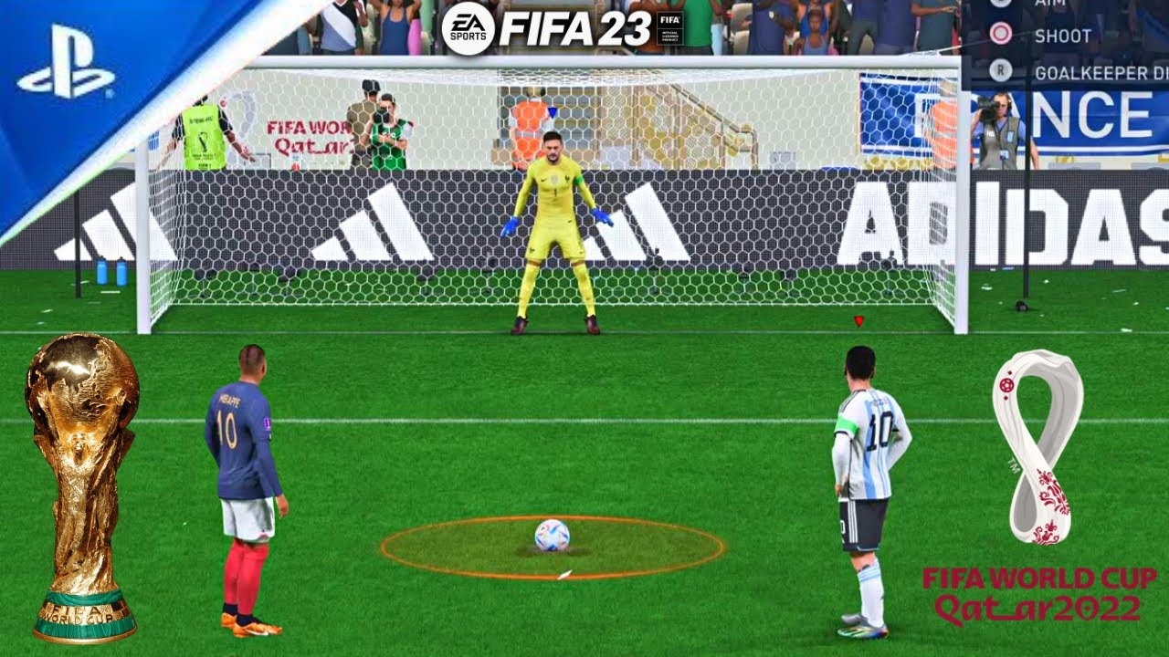 LONGEST FIFA WORLD CUP PENALTY SHOOTOUT - FIFA 23 ARGENTINA VS FRANCE PENALTIES FIFA WORLD CUP FINAL