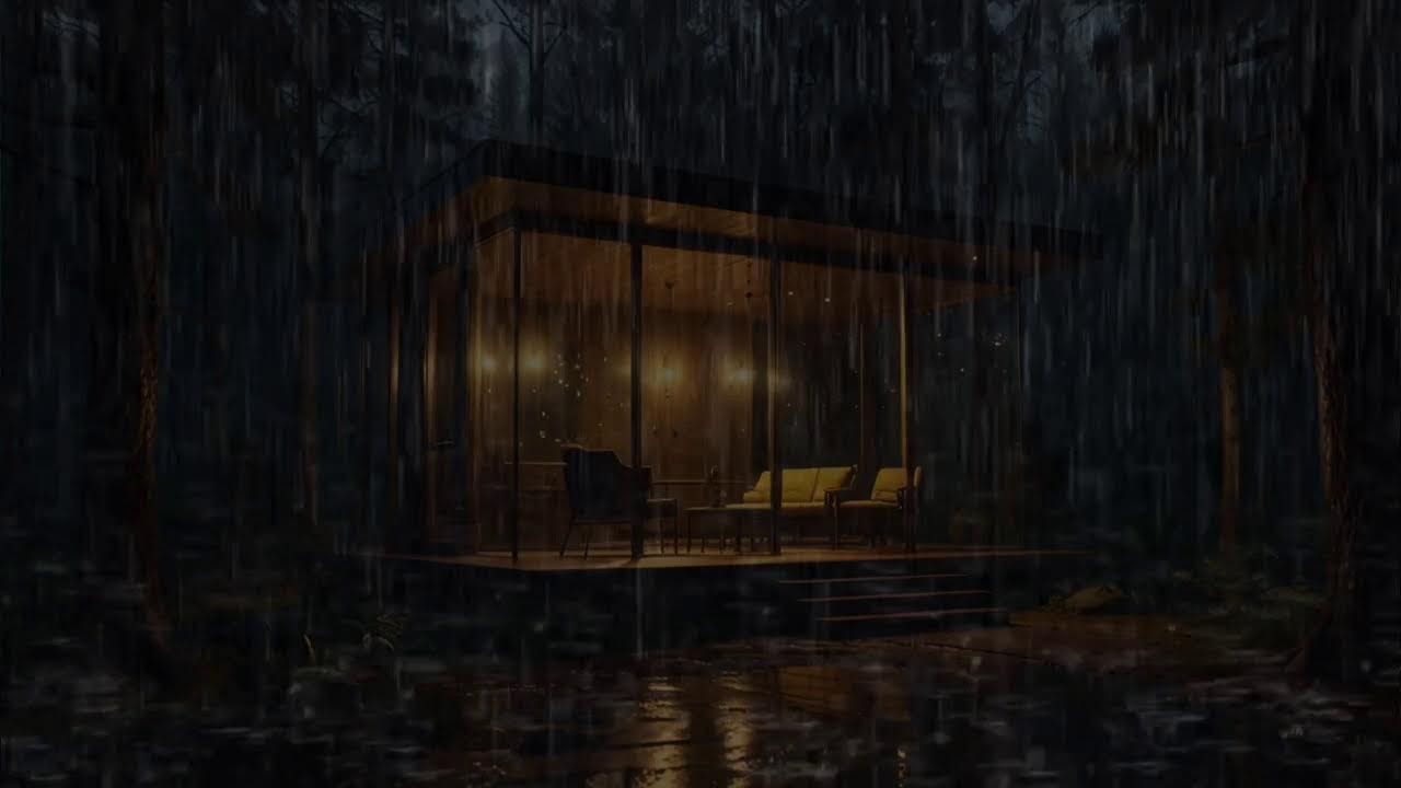Cozy Rainy Night Ambience | Rain Sounds for Sleeping, Meditation & Calm