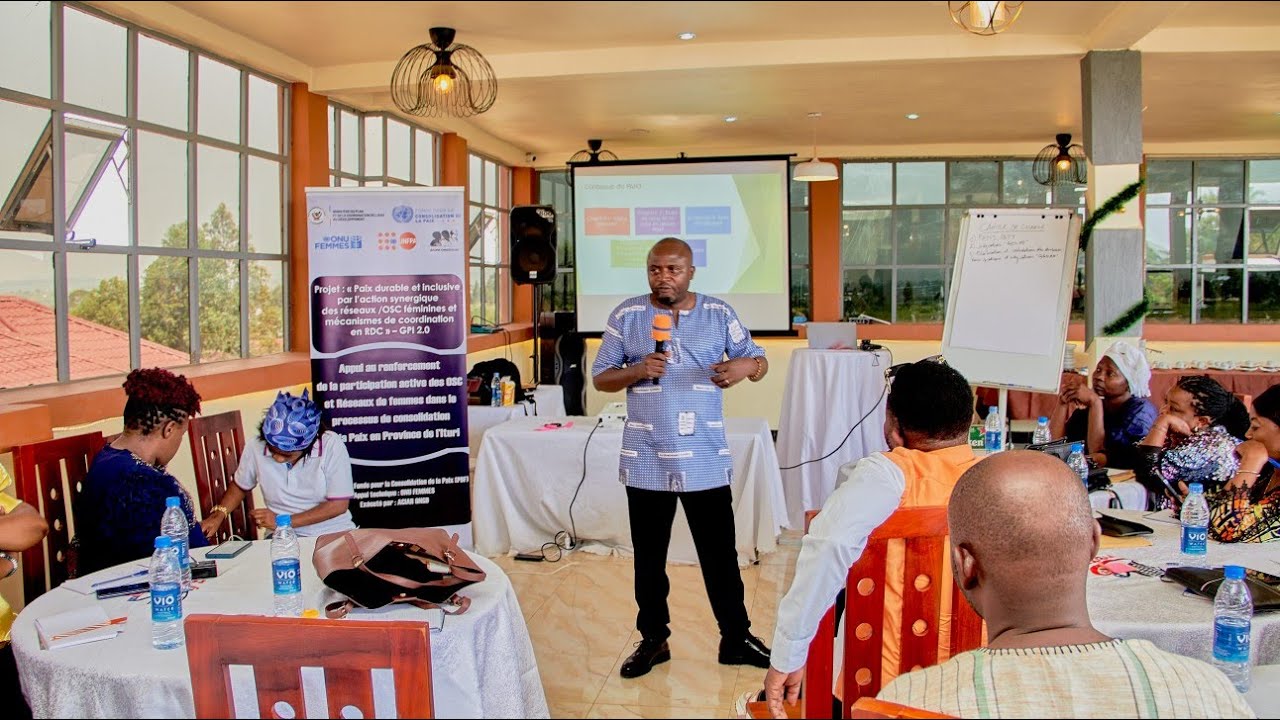 Bunia: 50 membres des OSC formés sur la Résolution 1325 et intégration du genre au processus de paix